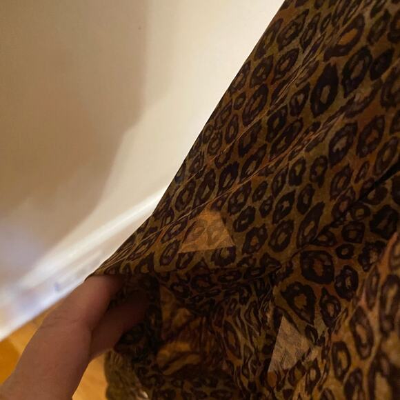 Victoria's Secret Animal Leopard Print SEXY Short pockets! Robe one Size S, M, L - Picture 8 of 13